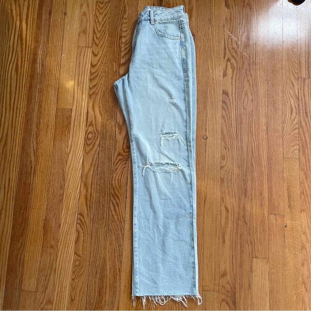 NWT Garage 90s Straight Wide Leg Denim Jeans Size 07